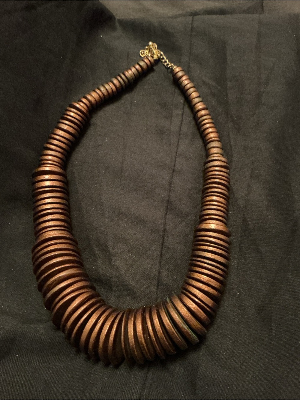 Handcrafted Brown wooden Statement Necklace